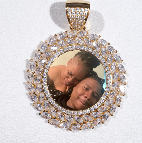Large 3D Wheat Ear Custom Picture Pendant