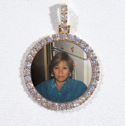 3D CIRCLE CUSTOM PICTURE PENDANT SMALL SIZE
