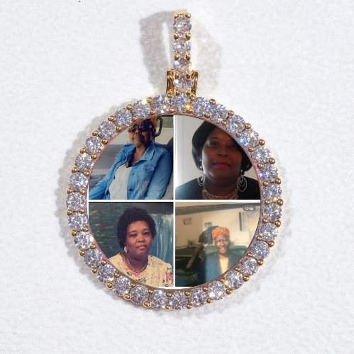3D CIRCLE CUSTOM PICTURE PENDANT SMALL SIZE