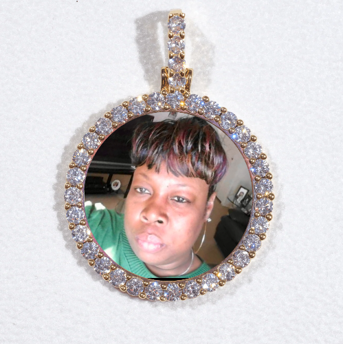 3D CIRCLE CUSTOM PICTURE PENDANT SMALL SIZE