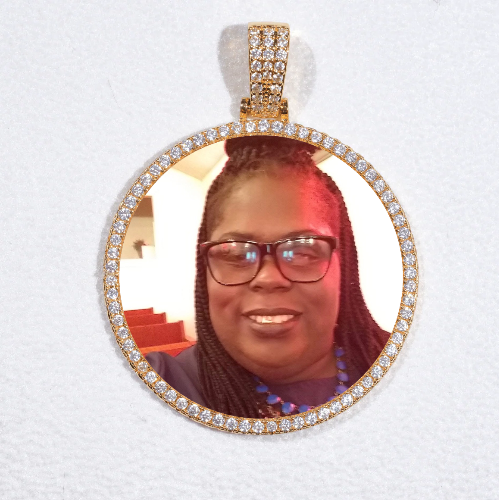 MEDIUM 3D CIRCLE CUSTOM PICTURE PENDANT