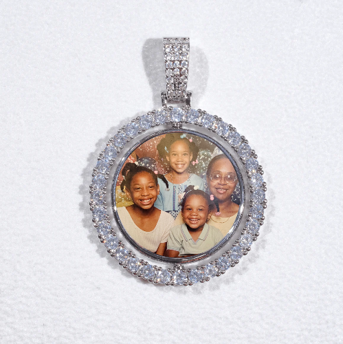 3D Spinning 2-Faced Custom Picture Pendant