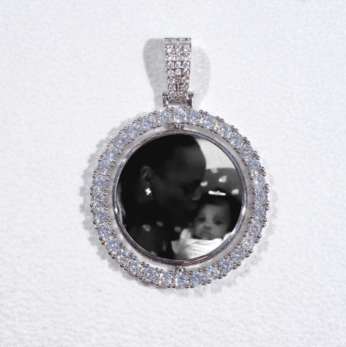 3D Spinning 2-Faced Custom Picture Pendant