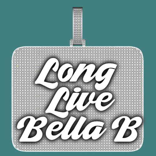 CUSTOM LETTER NECKLACE 3D BIG SQUARE