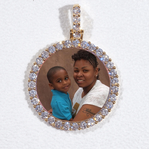 3D CIRCLE CUSTOM PICTURE PENDANT SMALL SIZE