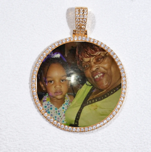 MEDIUM 3D CIRCLE CUSTOM PICTURE PENDANT