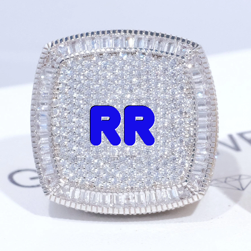 CUSTOM LETTER 3D ICED RING