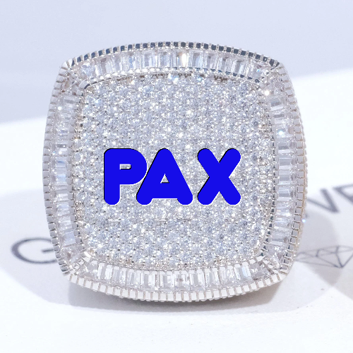 CUSTOM LETTER 3D ICED RING