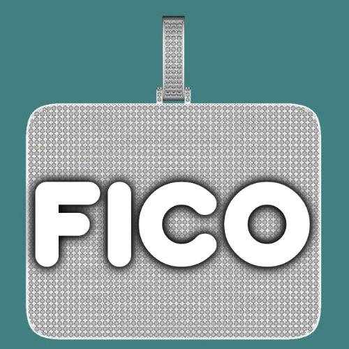 CUSTOM LETTER NECKLACE 3D BIG SQUARE