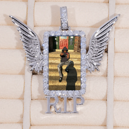 RIP WING 3D CUSTOM PICTURE PENDANT