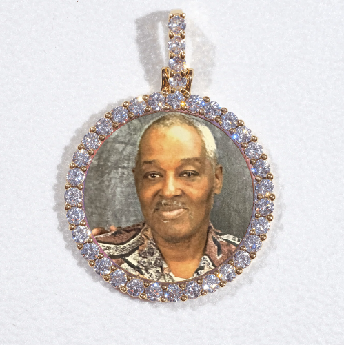 3D CIRCLE CUSTOM PICTURE PENDANT SMALL SIZE