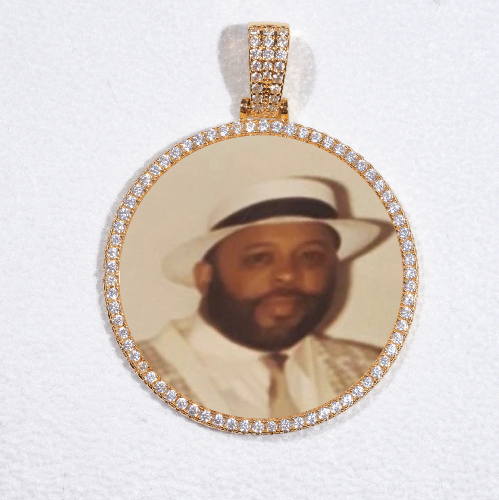 MEDIUM 3D CIRCLE CUSTOM PICTURE PENDANT