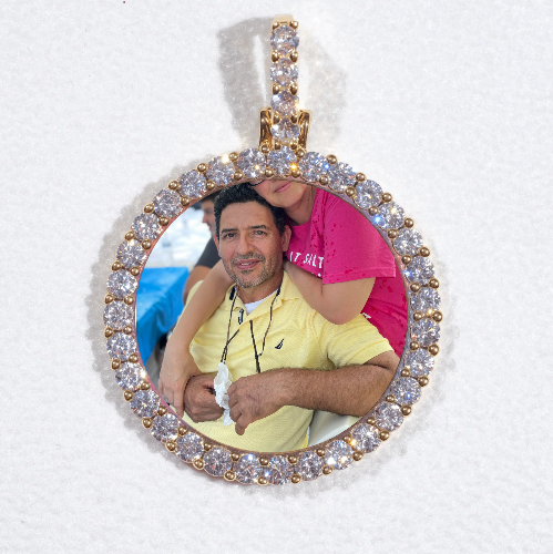 3D CIRCLE CUSTOM PICTURE PENDANT SMALL SIZE