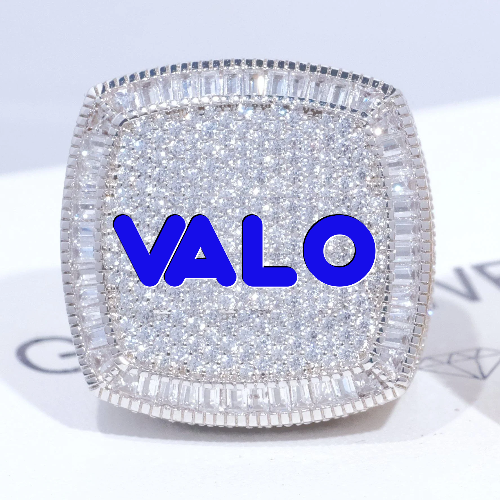 CUSTOM LETTER 3D ICED RING