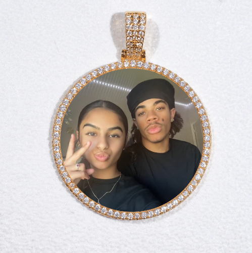 MEDIUM 3D CIRCLE CUSTOM PICTURE PENDANT