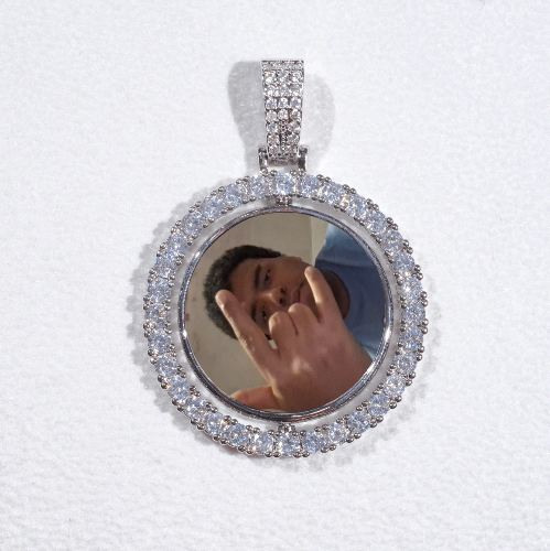 3D Spinning 2-Faced Custom Picture Pendant