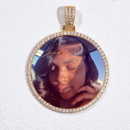 MEDIUM 3D CIRCLE CUSTOM PICTURE PENDANT