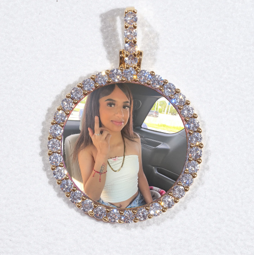 3D CIRCLE CUSTOM PICTURE PENDANT SMALL SIZE