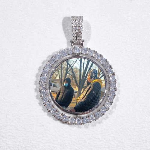 3D Spinning 2-Faced Custom Picture Pendant