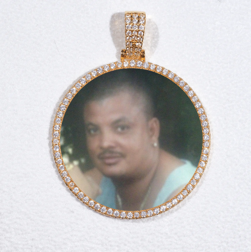 MEDIUM 3D CIRCLE CUSTOM PICTURE PENDANT