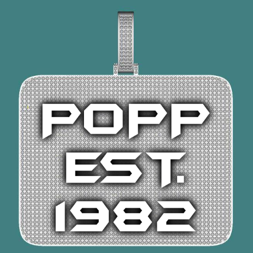CUSTOM LETTER NECKLACE 3D BIG SQUARE