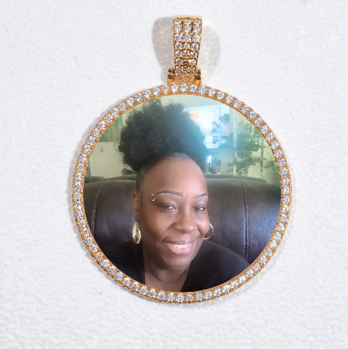 MEDIUM 3D CIRCLE CUSTOM PICTURE PENDANT