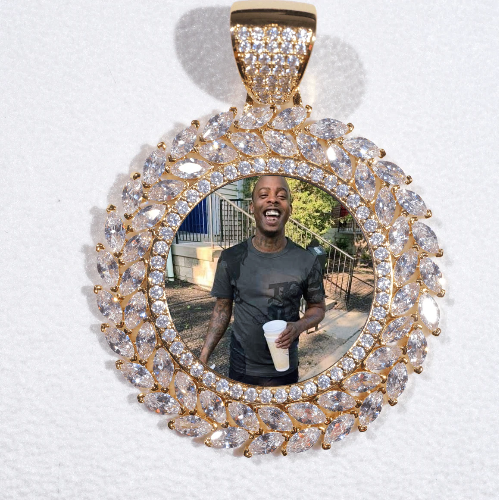 Large 3D Wheat Ear Custom Picture Pendant