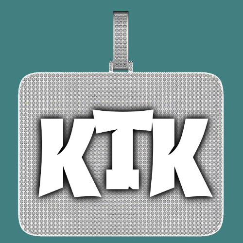 CUSTOM LETTER NECKLACE 3D BIG SQUARE
