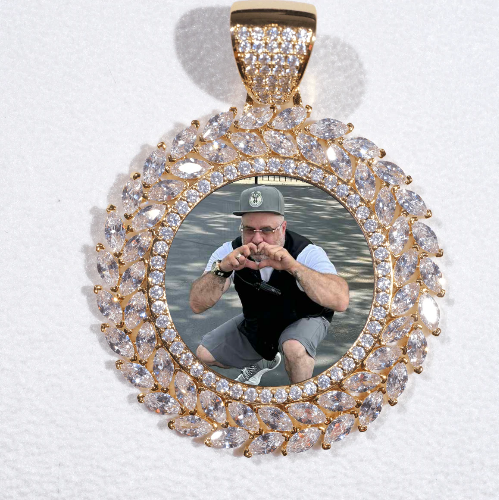 Large 3D Wheat Ear Custom Picture Pendant