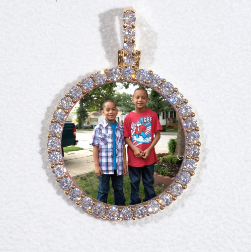 3D CIRCLE CUSTOM PICTURE PENDANT SMALL SIZE