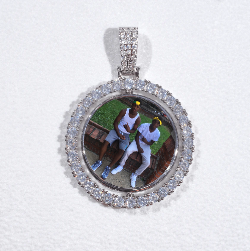 3D Spinning 2-Faced Custom Picture Pendant