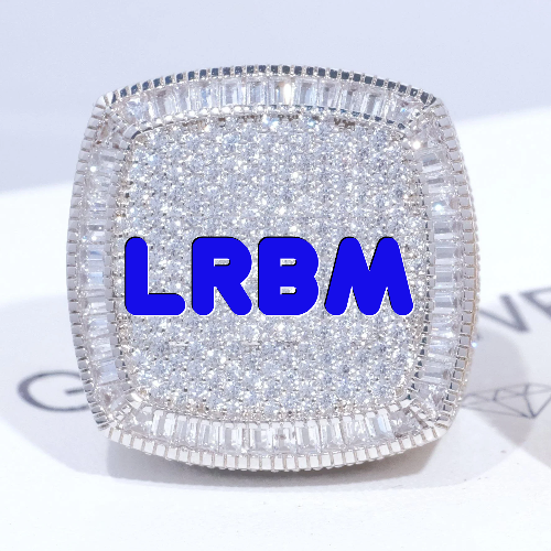 CUSTOM LETTER 3D ICED RING