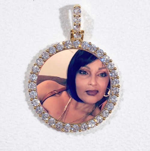 3D CIRCLE CUSTOM PICTURE PENDANT SMALL SIZE