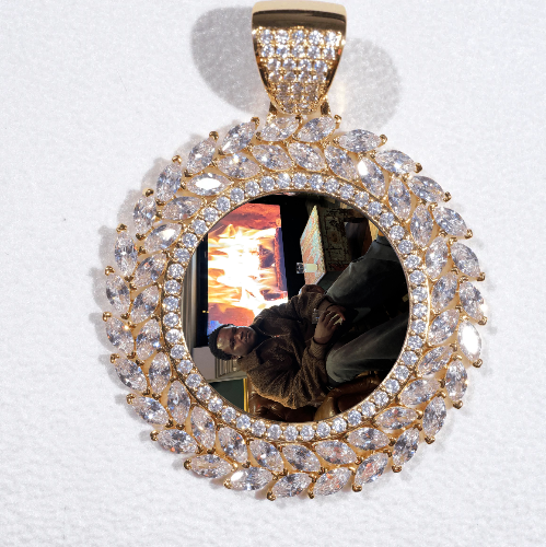 Large 3D Wheat Ear Custom Picture Pendant
