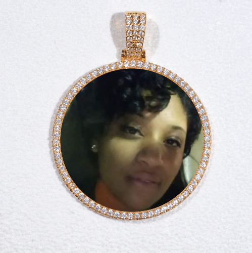 MEDIUM 3D CIRCLE CUSTOM PICTURE PENDANT