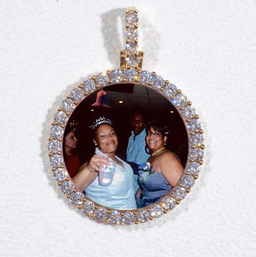 3D CIRCLE CUSTOM PICTURE PENDANT SMALL SIZE