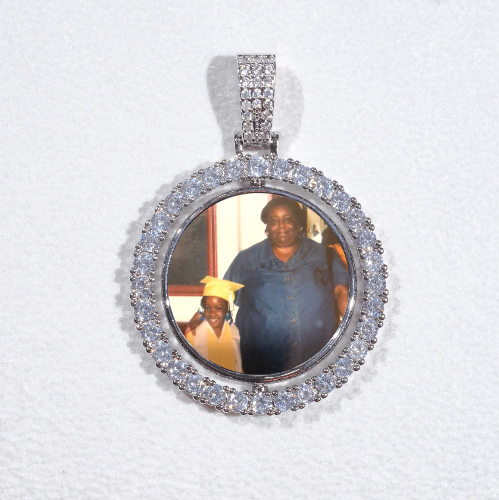 3D Spinning 2-Faced Custom Picture Pendant