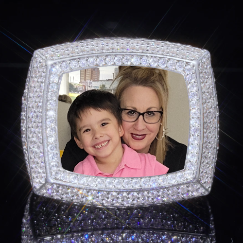 3D CUSTOM PICTURE ICED RING