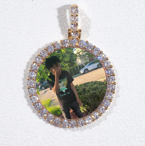 3D CIRCLE CUSTOM PICTURE PENDANT SMALL SIZE