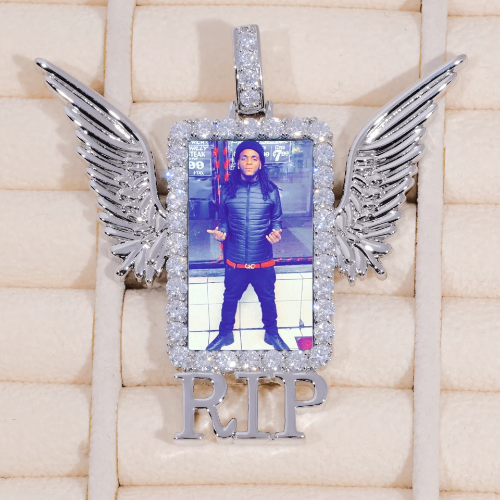 RIP WING 3D CUSTOM PICTURE PENDANT