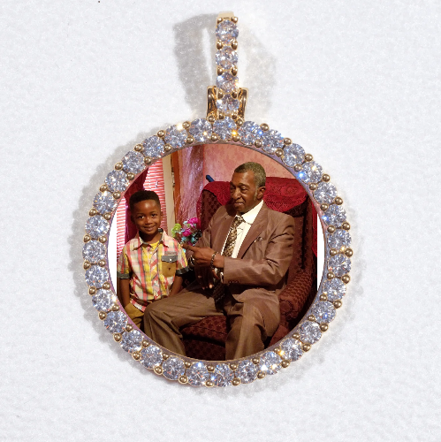 3D CIRCLE CUSTOM PICTURE PENDANT SMALL SIZE