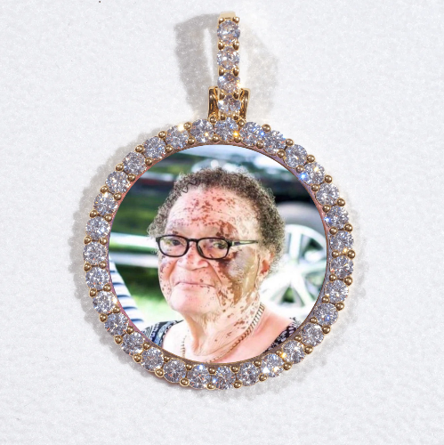 3D CIRCLE CUSTOM PICTURE PENDANT SMALL SIZE
