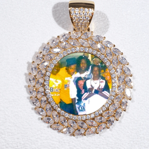 Large 3D Wheat Ear Custom Picture Pendant