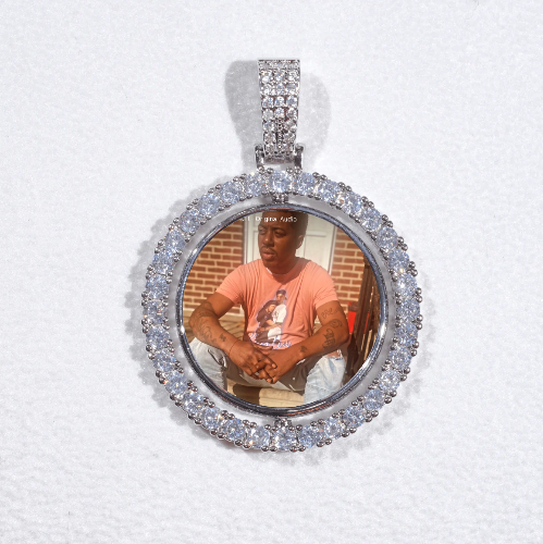 3D Spinning 2-Faced Custom Picture Pendant