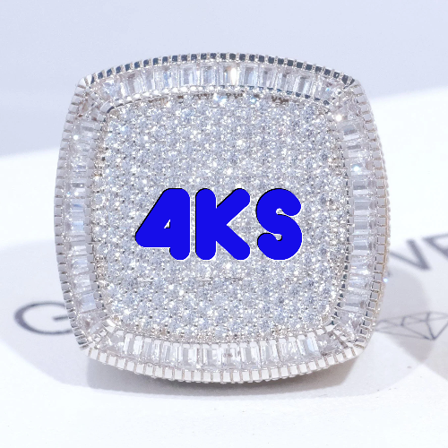 CUSTOM LETTER 3D ICED RING
