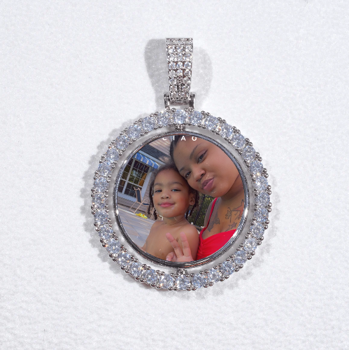 3D Spinning 2-Faced Custom Picture Pendant