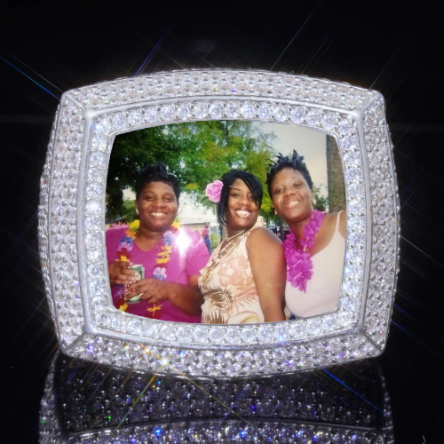 3D CUSTOM PICTURE ICED RING