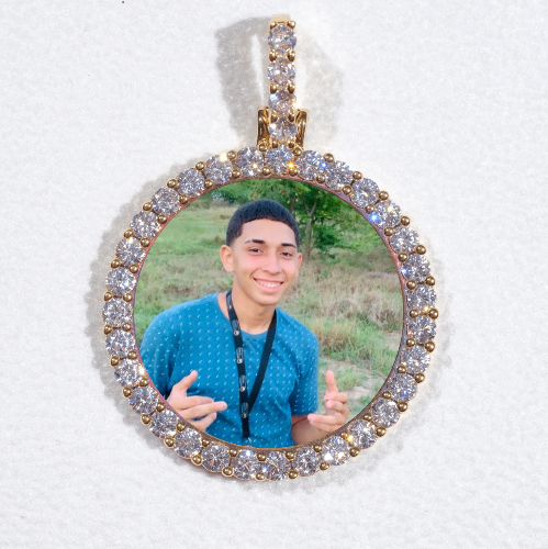 3D CIRCLE CUSTOM PICTURE PENDANT SMALL SIZE