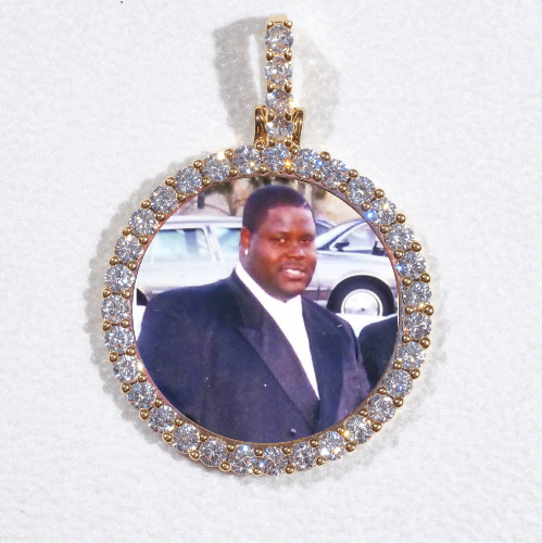 3D CIRCLE CUSTOM PICTURE PENDANT SMALL SIZE
