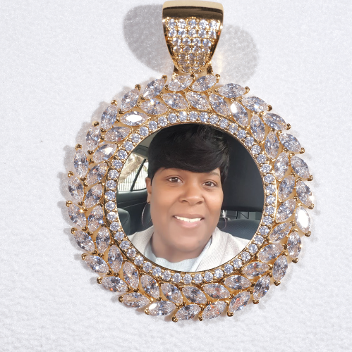 Large 3D Wheat Ear Custom Picture Pendant
